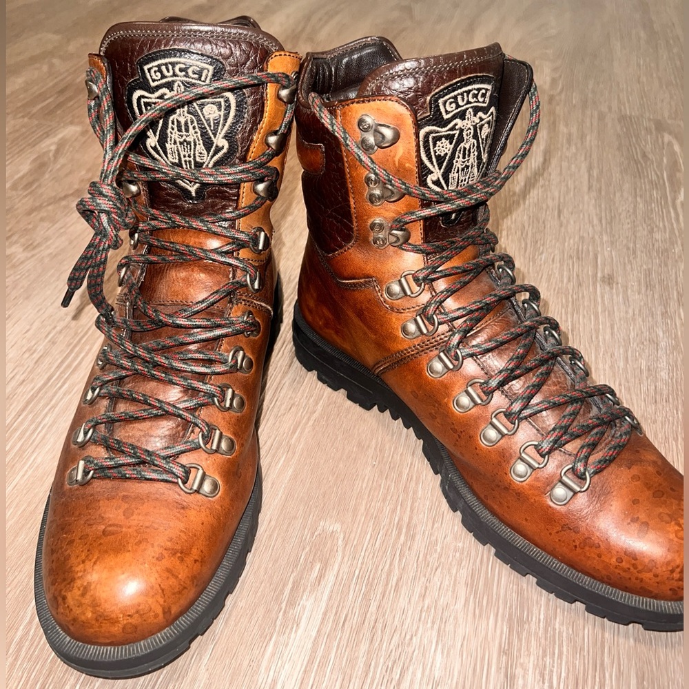 Gucci combat boots
